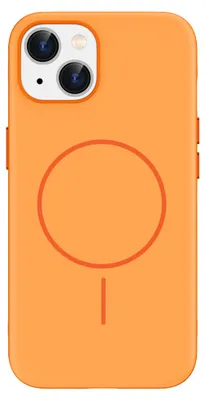 Obrázek produktu pro Ochranný kryt imoshion v barvě oranžové s tenkým magnetickým kroužkem MagSafe pro Apple iPhone 14 / 13