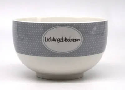 Produktbild von Müslischale "Lieblingsblödmann" grau