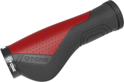 Image de Poignées T-one Ripple Ergo noir/rouge,130mm, 1x frein filet