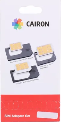 Produktbild von Cairon SIM-Karten Adapter Set Nano / Micro / Standard Sim