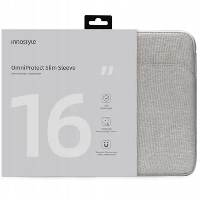 Immagine prodotto di Innostyle 16" Borsa Per Laptop Custodia Impermeabile Omniprotect Slim Grey
