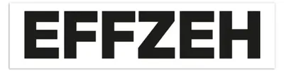 Produktbild von Aufkleber "Effzeh" (Schwarz)