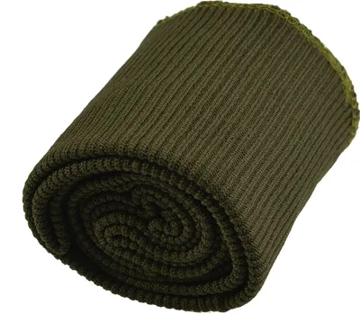 Strickbündchen Set, elastisch, Bündchen, Ärmelbund, grauoliv