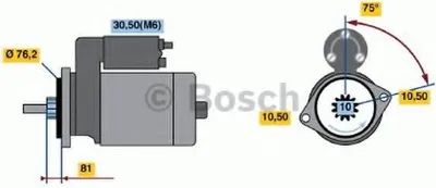 Produktbild von BOSCH 0 986 022 870 Starter Anlasser 1,7kW für PORSCHE 911 (996) 12V