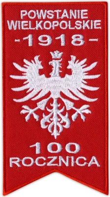Produktbild von Patchion Commemorative patch for 100 anniversary of Greater Poland Uprising 1918-2018 - Iron-on / Heat Seal Backing - Embroidered Patch/Badge/Emblem