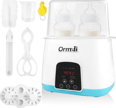 Produktbild von Baby Flaschenwärmer, 6 in 1 Smart Thermostat Baby Speisenwärmer mit schneller Erwärmung Milch inkl.LED Anzeige und Temperaturregelung, Sterilisator fü