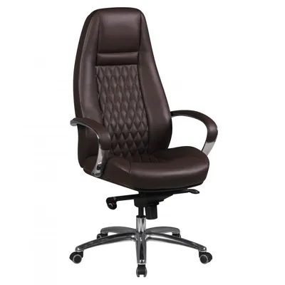 Produktbild von Bürostuhl AUSTIN Echt-Leder Braun Schreibtischstuhl 120 KG Chefsessel hohe Rückenlehne mit Kopfstütze X-XL