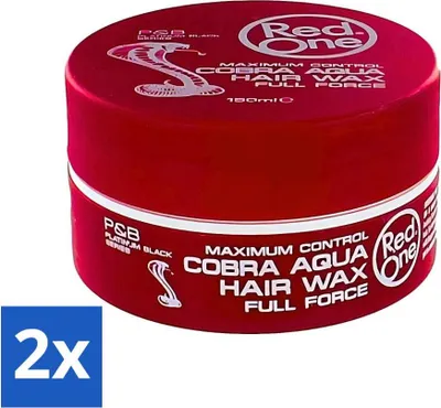 Image de Red One - Cire pour cheveux - Cobra Aqua - Contrôle maximal - Pour une tenue puissante et une brillance éclatante - 150 ml - Pack avantage - 2 pièces