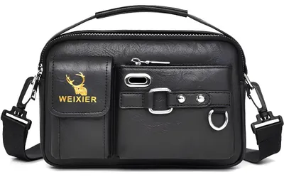 Obrázek produktu pro Pánská Crossbody Taška WEIXIER MN-40374 - Elegantní Černá KP40374