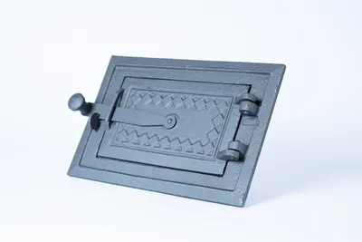 Image de SEZAM - 25 x 17 cm - Porte en fonte pour four à pain, four à pizza, four à fumage pour la maison ou le jardin, poêle en faïence, porte de four, porte de fumage, porte de cheminée