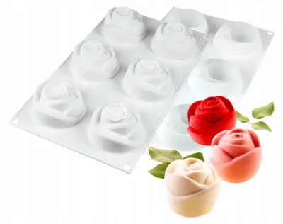 Produktbild von Elhandel Silikonform Rosen für Cupcakes & Tortendekoration