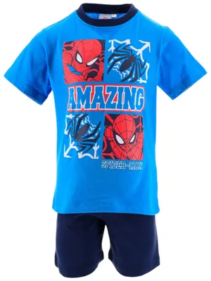 Produktbild von Schlafanzug kurz Spider-Man Blau 104 cm