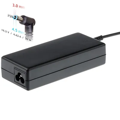 Obrázok produktu pre Akyga notebook power adapter AK-ND-26 19.5V/4.62A 90W 4.5x3.0 mm + pin HP, Laptop, Vnútorný, 19.5 V, 100-250 Hz, 90 W, 19.5 V