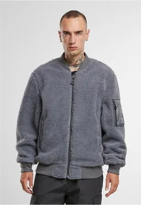 Obrázek produktu pro Bunda Brandit MA1 Sherpa Jacket anthracite - 3XL