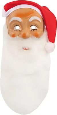 Produktbild von FESTARTIKEL-MÜL Nikolausmaske mit Bart und Mütze