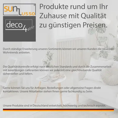 Produktbild von Deco4Me Gardinenstange zum Klemmen (Silber, 80-120 cm - 1 Stück) ausziehbare Klemmstange für Gardinen & Scheibengardinen - einfache Montage am Fensterrahmen, ohne Bohren & Kleben - max. Tragkraft 2 kg