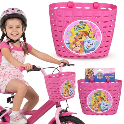 Produktbild von Paw Patrol Lenkerkorb für Kinder, Mädchenkorb für Fahrrad und Roller, 20 x 15 x 12 cm