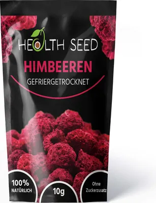 Produktbild von GEFRIERGETROCKNETE HIMBEEREN, 10 g ganze getrocknete Himbeeren - gefriergetrocknete Früchte