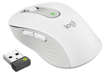 Produktbild von Logitech Signature M650 for Business - Maus - kabellos - Bluetooth, 2.4 GHz - Logitech Logi Bolt USB-Receiver - Off-White
