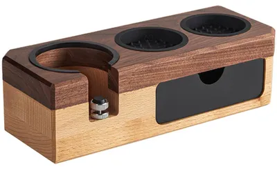 Zdjęcie produktu dla Stacja do ubijania kawy espresso Holz, przeznaczona dla baristów