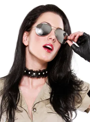 Produktbild von Verspiegelte Pilotenbrille Pornobrille Sonnenbrille