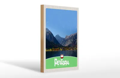 Produktbild von Holzschild Reise 20x30cm Pertisau Österreich See Natursicht