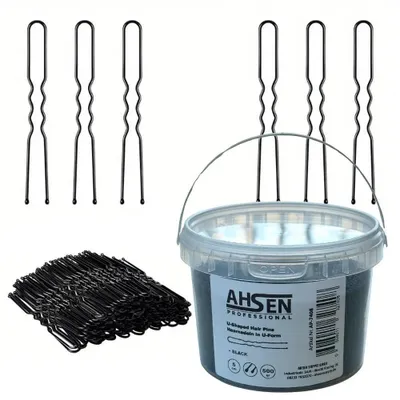 Produktbild von AP Haarklammern U-Form Schwarz 5cm Hair Pins Haarnadeln