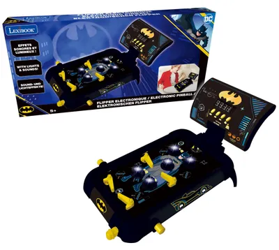 Productafbeelding van Lexibook, Batman, elektronische flipperkast, zwart/geel, modelnummer JG610BATLXB