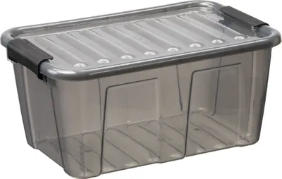 Produktbild von plast team Aufbewahrungsbox HOME BOX 8,0 Liter grau-transparent