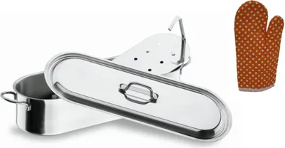 Produktbild von Fischkochtopf 40 cm mit Handschuh