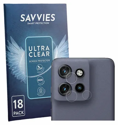 Produktbild von 18x Für Motorola Edge 60 Neo (NUR Kameraschutz) Schutzfolie Savvies Displayschutz Display Schutz Folie Klar Transparent