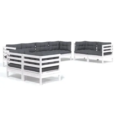 Produktbild von vidaXL 8-tlg. Garten-Lounge-Set mit Kissen Massivholz Kiefer