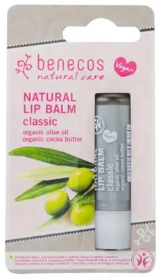 Productafbeelding van Benecos Lipbalm Classic Vegan (1 Stuk)