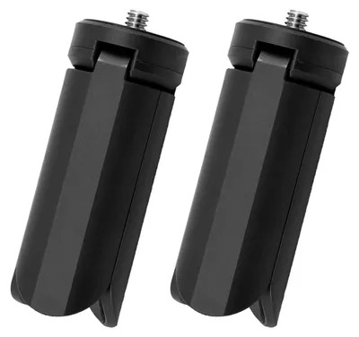 Image de Lot de 2 trépieds, portables, pliables, supports de bureau avec vis 1/4 pouce, compatibles avec les stabilisateurs Feiyu Tech et le DJI Osmo Pocket 3