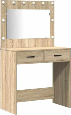 Produktbild von vidaXL Schminktisch 2 stk. Braun 78,5 x 41 x 135 cm Holzwerkstoff