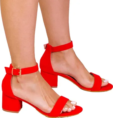 Produktbild von Where´s That From - Damen Hohe Absätze, mit Trägern GT6585 (36 EU) (Rot)