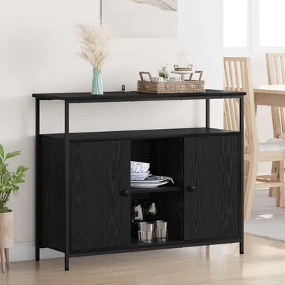 Obrázek produktu pro vidaXL Příborník vzhled černého dubu 100 x 35 x 80 cm materiál na bázi dřeva