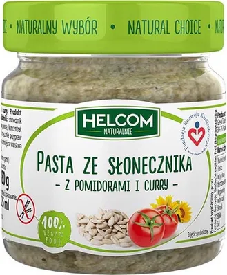 Produktbild von Helcom Pasta Słonecznikowa Pomidory i Curry 180 g