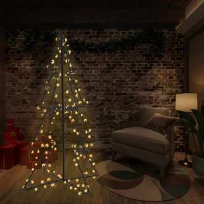 Immagine prodotto di The Living Store Albero di Natale a forma di cono 240 LED Indoor Outdoor 115x150 cm