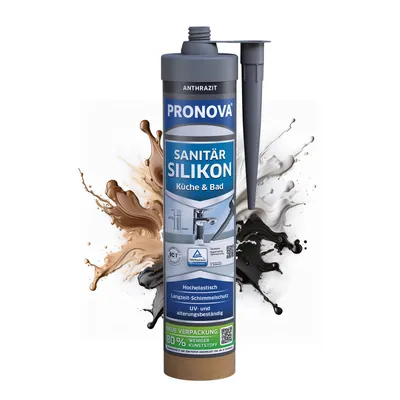 Produktbild von PRONOVA ECO Sanitär Silikon 280 ml anthrazit