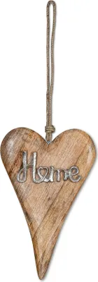 Produktbild von Aufhänger Mango Holz Schriftzug Home H26cm Wanddeko Türschild Holzdeko Deko