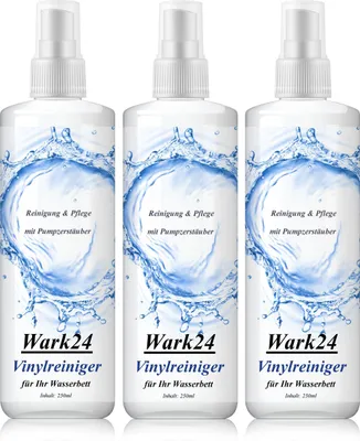 Produktbild von Wark24 Vinylreiniger für Ihr Wasserbett 250ml - Reinigung & Pflege (3er Pack)