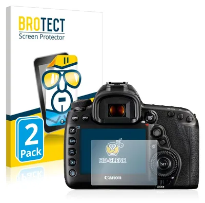 Produktbild von 2x Für Canon EOS 5D Mark IV Schutzfolie BROTECT Displayschutz Display Schutz Folie Klar Transparent