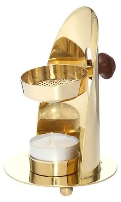 Räucherstäbchenhalter, verstellbar, Gold, Messing, 14 cm