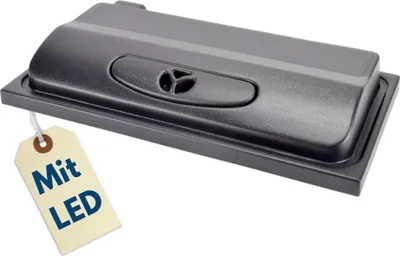 Produktbild von Aquarium Abdeckung LED 60x30 cm Aquarium Deckel Schwarz Mit Licht Terrarium Abdeckung 60 Mit Beleuchtung Aquariumbeleuchtung Aquariumlampe