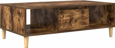 Immagine prodotto di Tavolino da salotto vidaXL in rovere affumicato 102 x 55 x 35 cm in materiale derivato dal legno