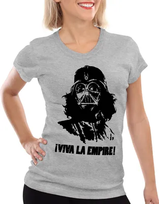 Produktbild von style3 Viva La Empire Damen T-Shirt imperium revolutionär revolution, Farbe:Grau meliert, Größe:2XL