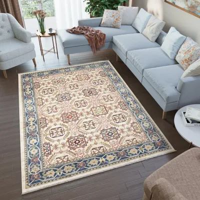 Obrázok produktu pre Tapiso Koberec RIVIOLI Moderný dizajn Béžová Obývacia izba 80 x 150 cm