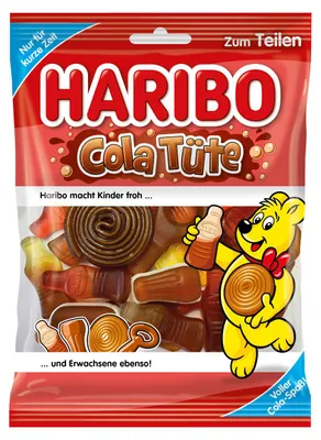 Obrázek produktu pro Haribo Cola sáček ovocné žvýkačky s kolovou příchutí klasické 175g
