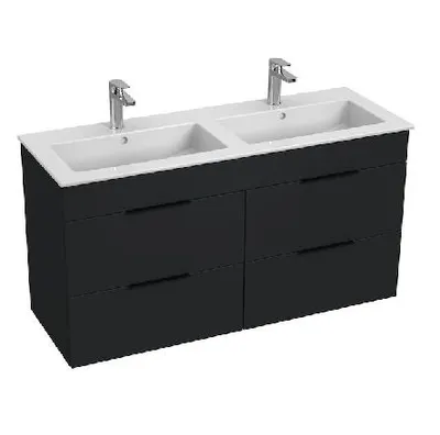 Obrázek produktu pro Jika Cube - Skříňka s dvojumyvadlem 118x43x61 cm, matný antracit H4536621763521